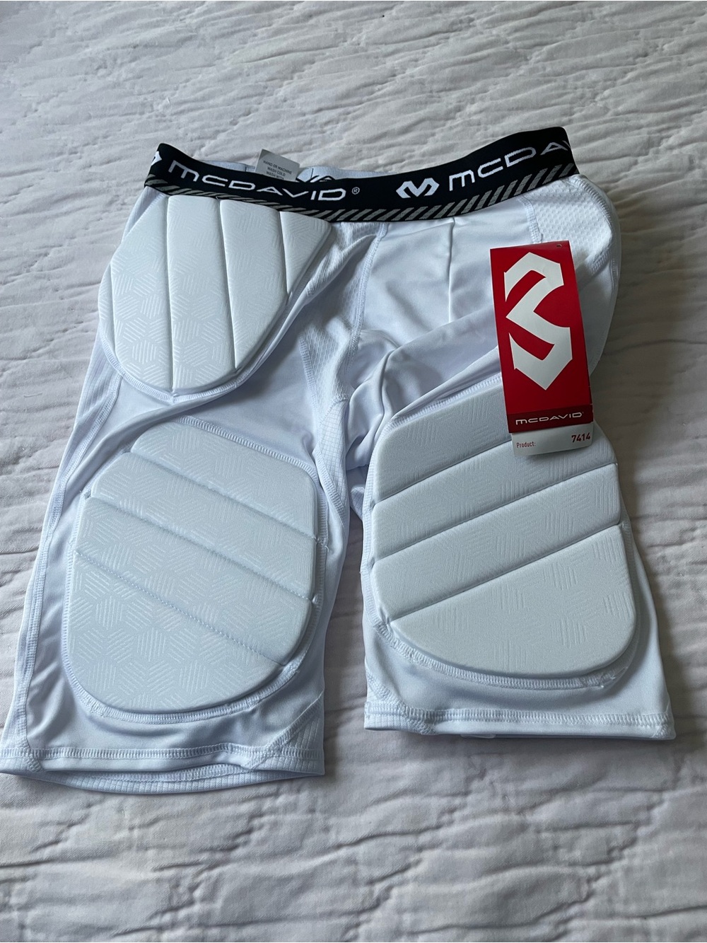 Men’s 5-pad White Football Girdle